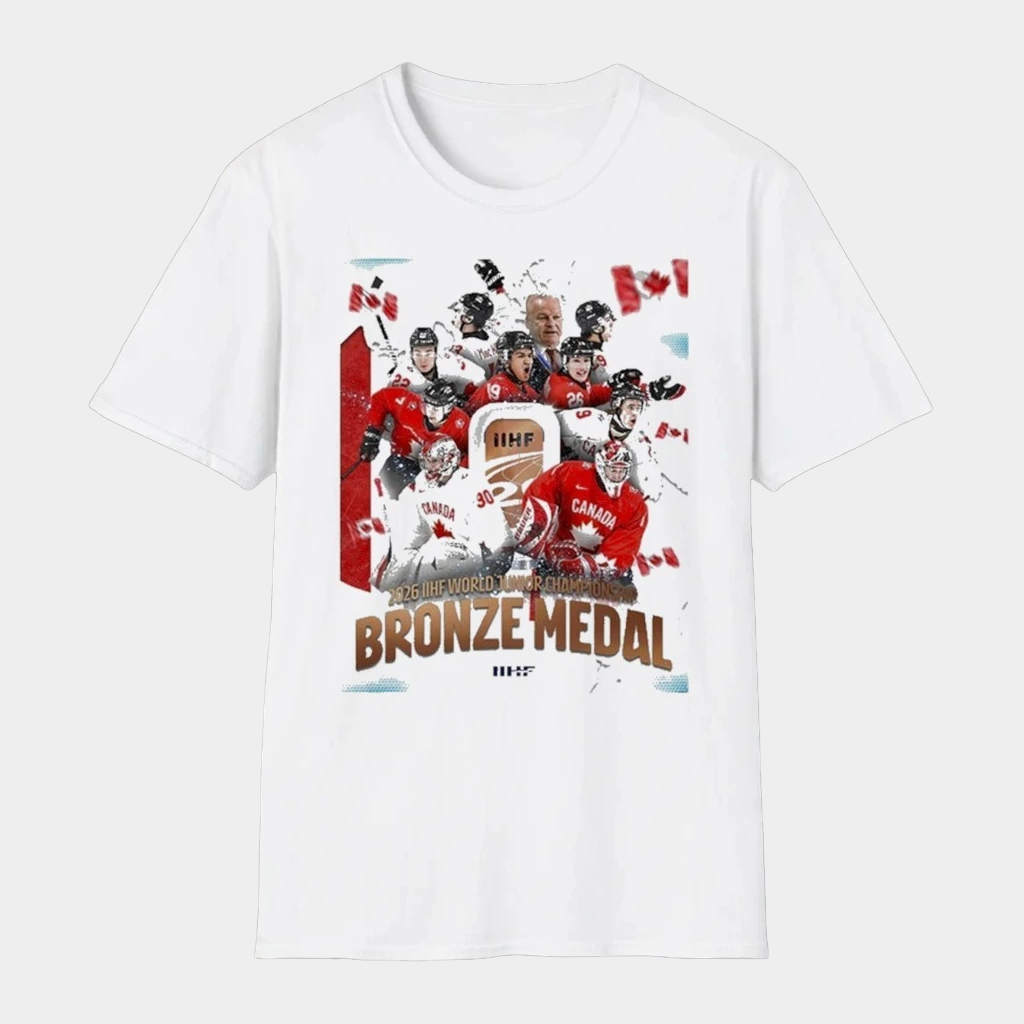 Hockey Canada Are Bronze Medal 2026 IIHF Junior Champions T-Shirt Ice Hockey Fan Gifts Hockey Canada Are Bronze Medal 2026 IIHF Junior Champions T-Shirt Ice Hockey Fan Gifts
