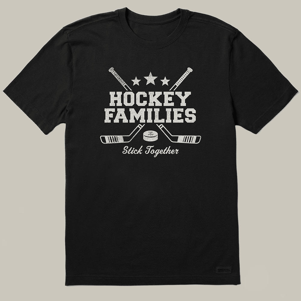 Hockey Families Stick Together T-Shirt Life Is Good Merch Hockey Present For Brothers