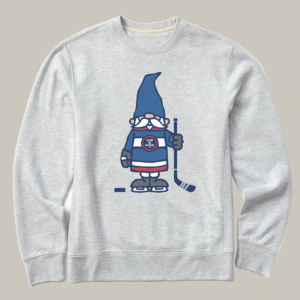 Hockey Gnome Simply True Sweatshirt Life Is Good Clothing Hockey Lover Present