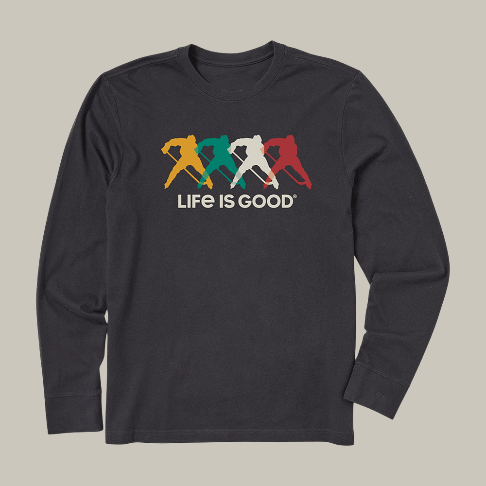 Hockey Spectrum Long Sleeve Shirt Life Is Good Apparel Unique Gift For Hockey Lovers