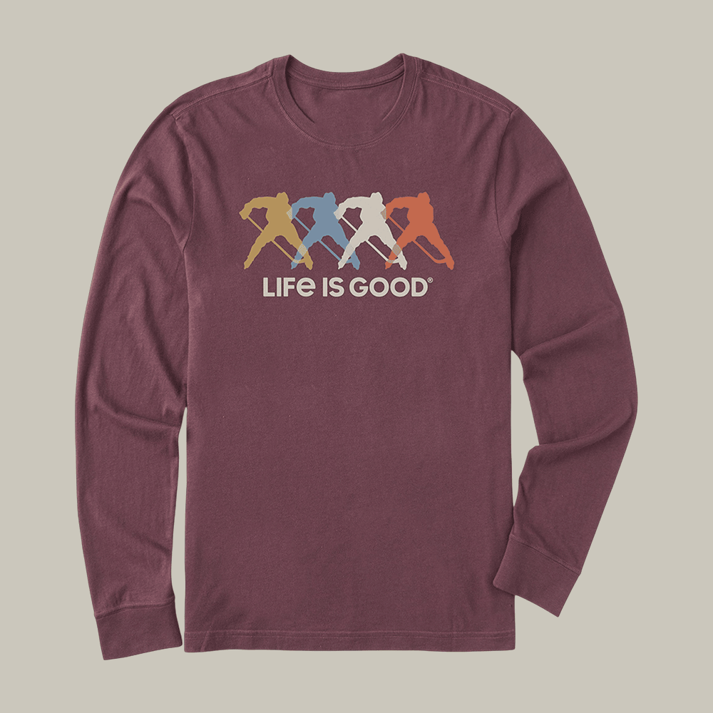 Hockey Spectrum Long Sleeve Shirt Sport Themed Life Is Good Merch Unique Gift For Enthusiasts