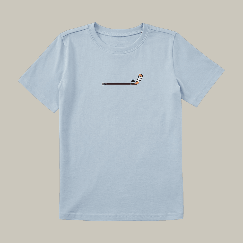 Hockey Stick Graphic T-Shirt Life Is Good Clothes Present Idea For Hockey Player