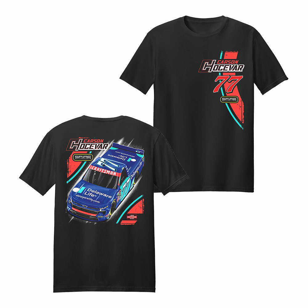 Hoecevar Delaware Life T-Shirt Carson Hocevar Spire 77 Merch Gift For Racing Fans