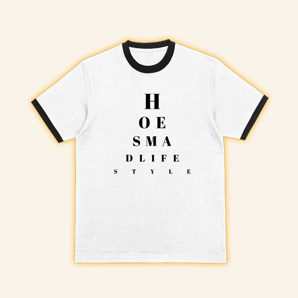 Hoesmad Merch Eye Chart Poly Ringer T-Shirt Gifts For Besties Hoesmad Merch Eye Chart Poly Ringer T-Shirt Gifts For Besties