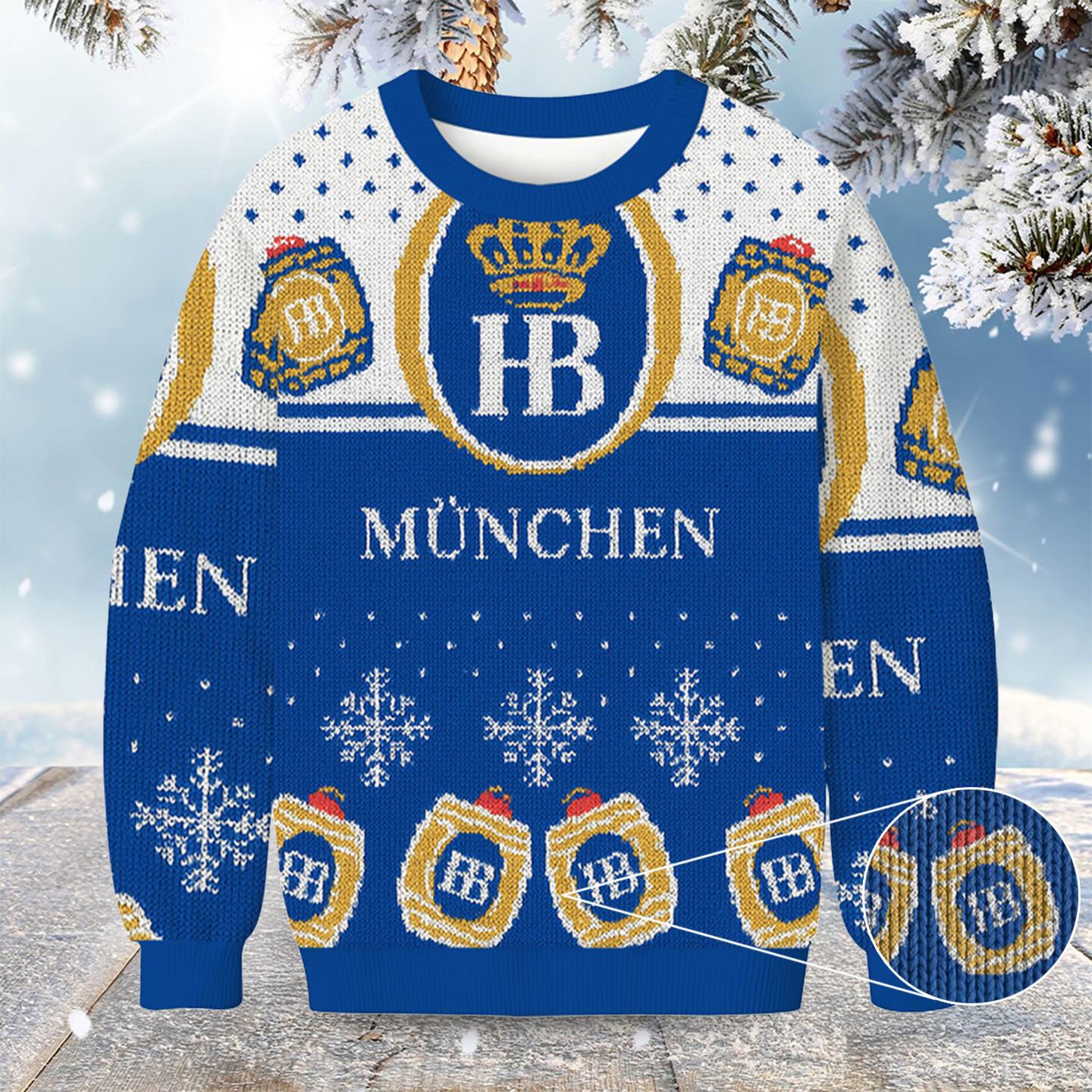 Hofbrau Munchen Christmas Ugly Sweater Adult Christmas Sweater Xmas Gifts For Father