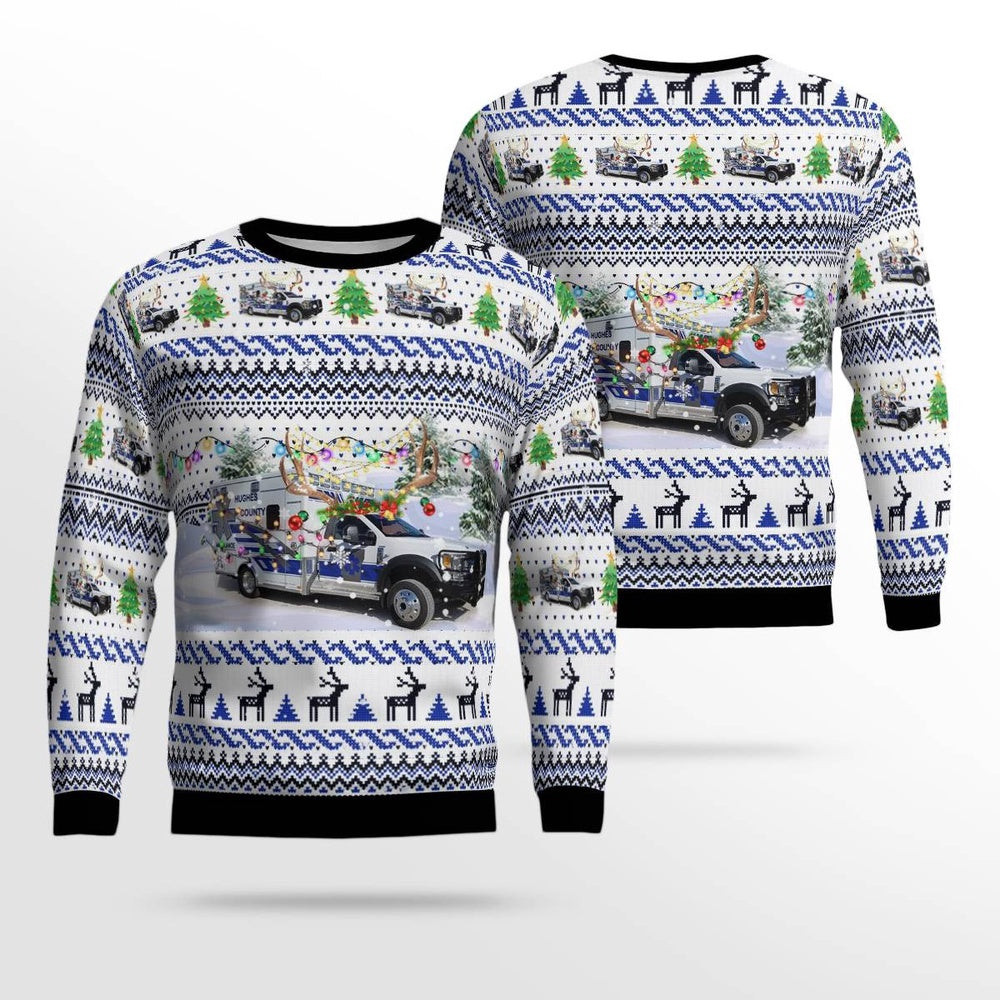 Holdenville Oklahoma Hughes County Emergency Medical Service Christmas Sweater Xmas Unisex Sweater Christmas Gifts For Men Women