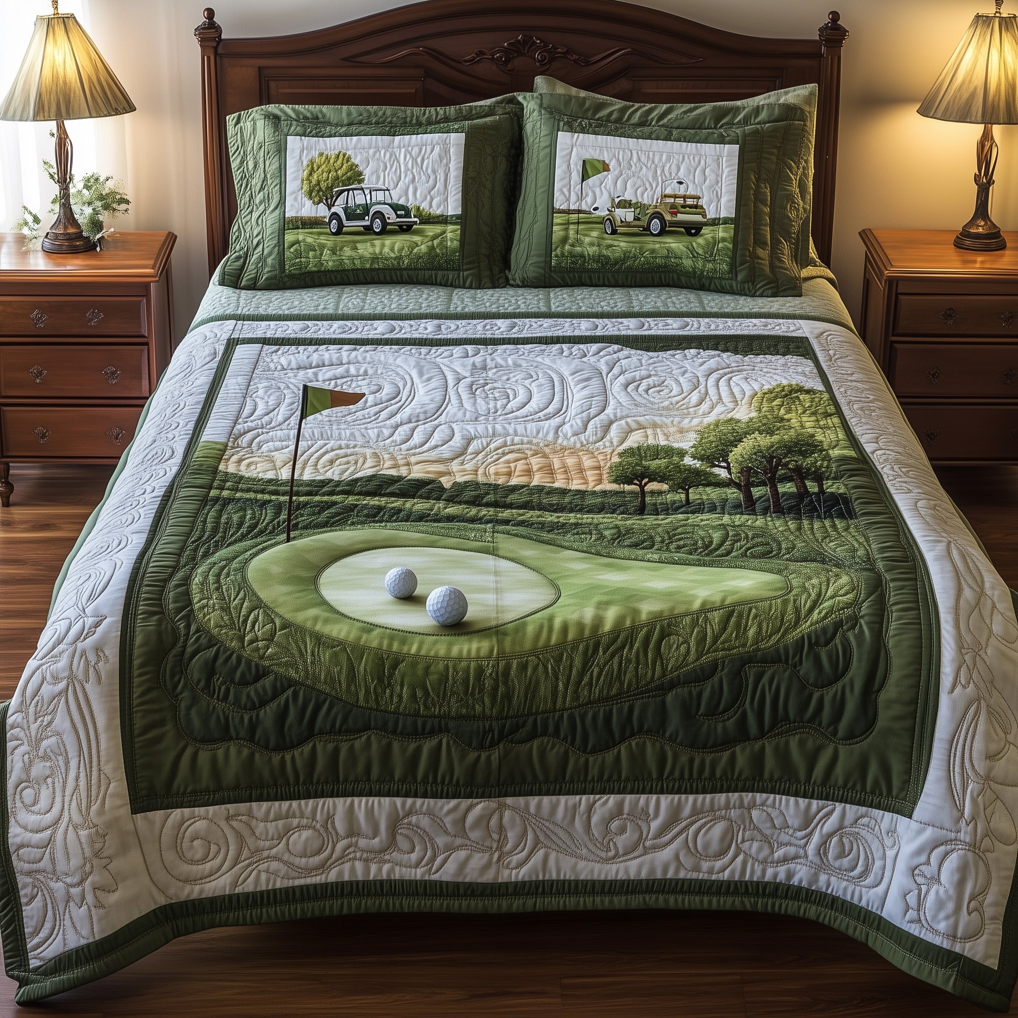 Hole Quilted Bedding Set Duvet Cover Merchandise Unusual Golf Gifts For Ladies