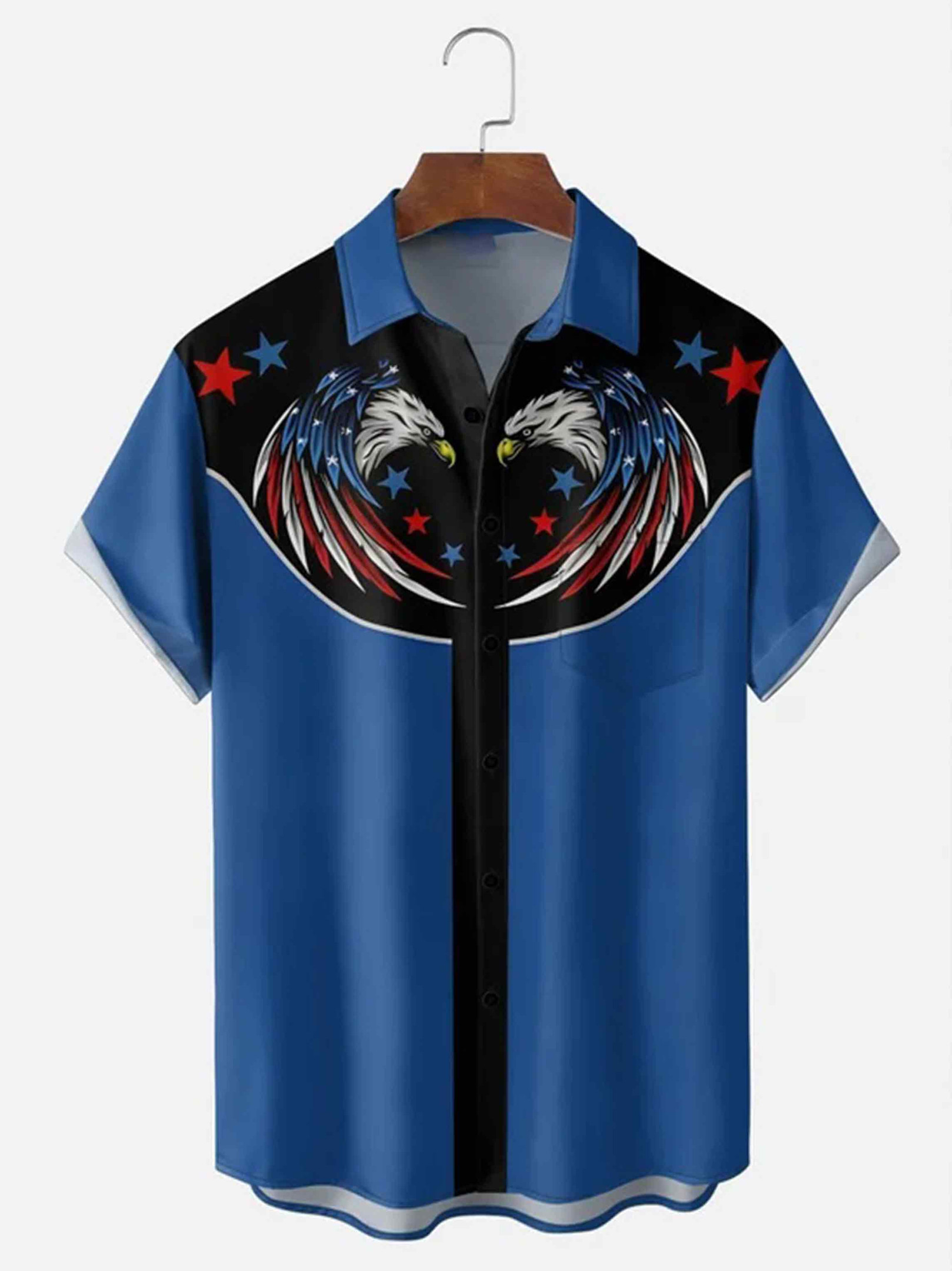 Holiday American Eagle Button Shirt Semiquincentennial 1776 2026 Clothes Gifts For Men