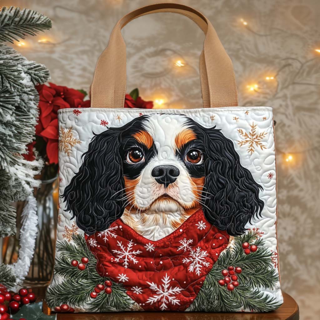 Holiday Cavalier Quilted Tote Bag Christmas Ideas For Wife