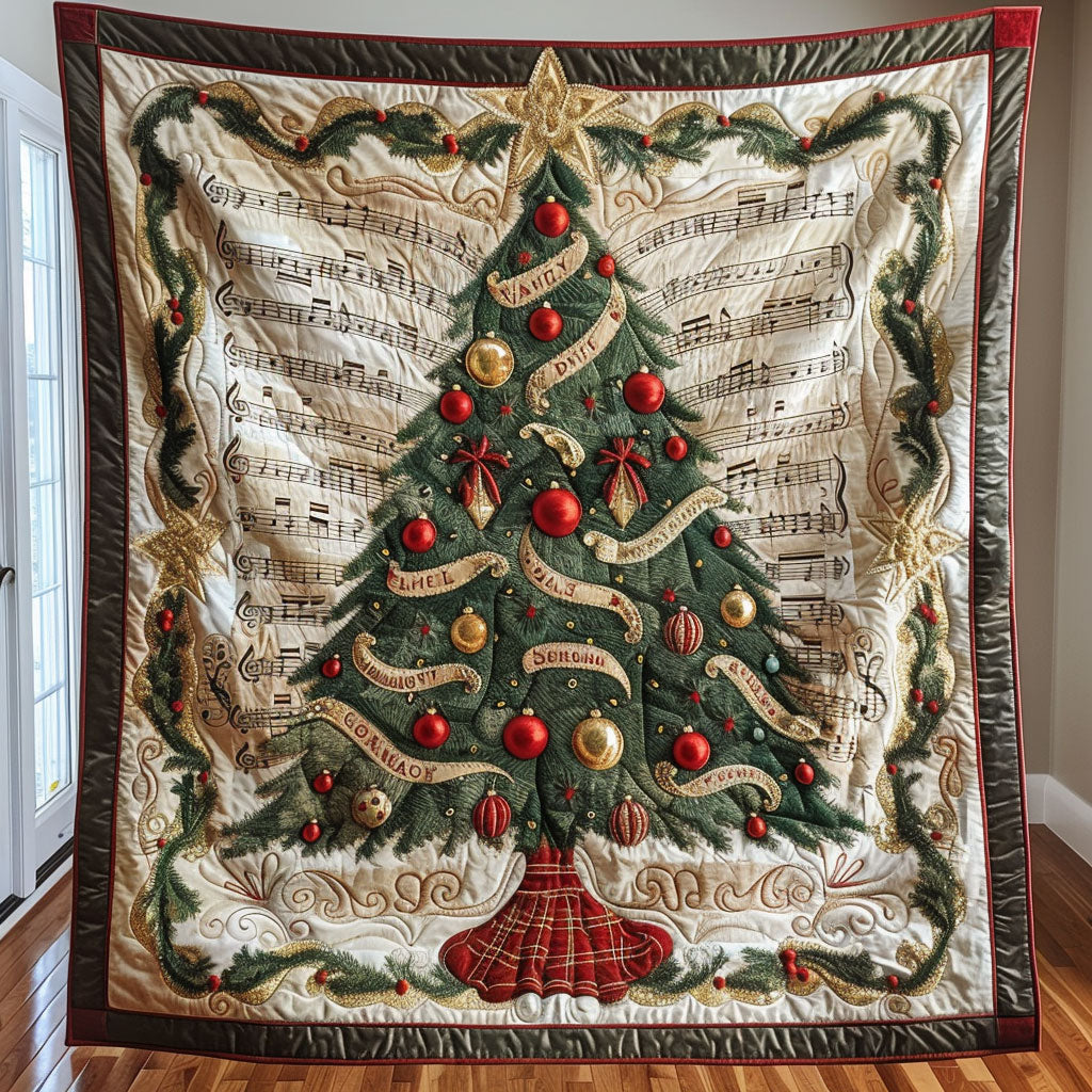 Holiday Harmony Quilt Luxury Quilt Blanket Gift for Elegant Interiors