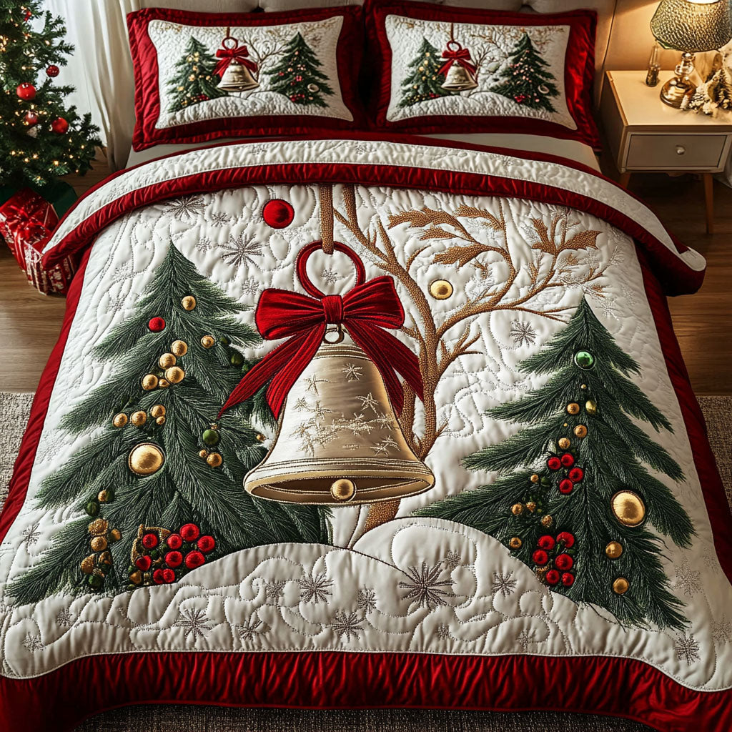 Holiday Harmony Quilted Bedding Set Twin Comforter Sets Holiday Cheer Gift For Grandpa