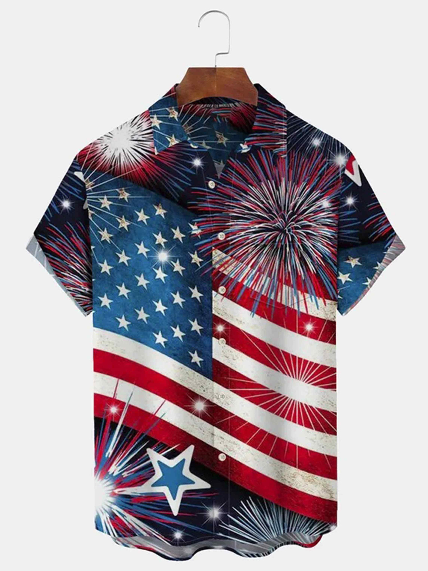 Holiday Hawaiian Shirt Independence Day Clothing Patriotic Gifts Ideas