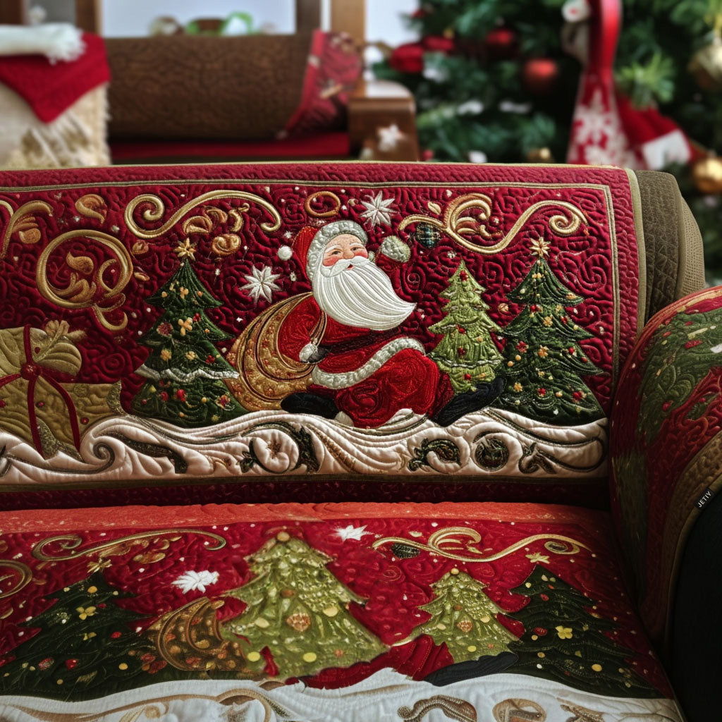 Holiday Hearthlight Quilted Sofa Cover Holiday Living Decorations Gift Ideas For Mom