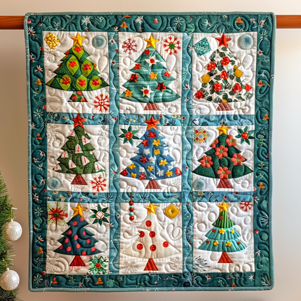 Holiday Lantern Quilted Blanket Secret Santa Gift Ideas