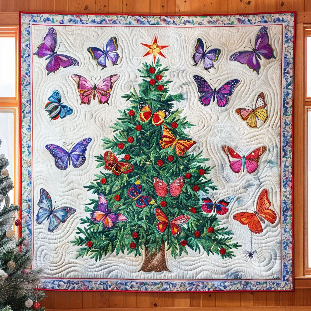 Holiday Miracle Quilted Blanket Queen Size Blanket Romantic Christmas Gifts