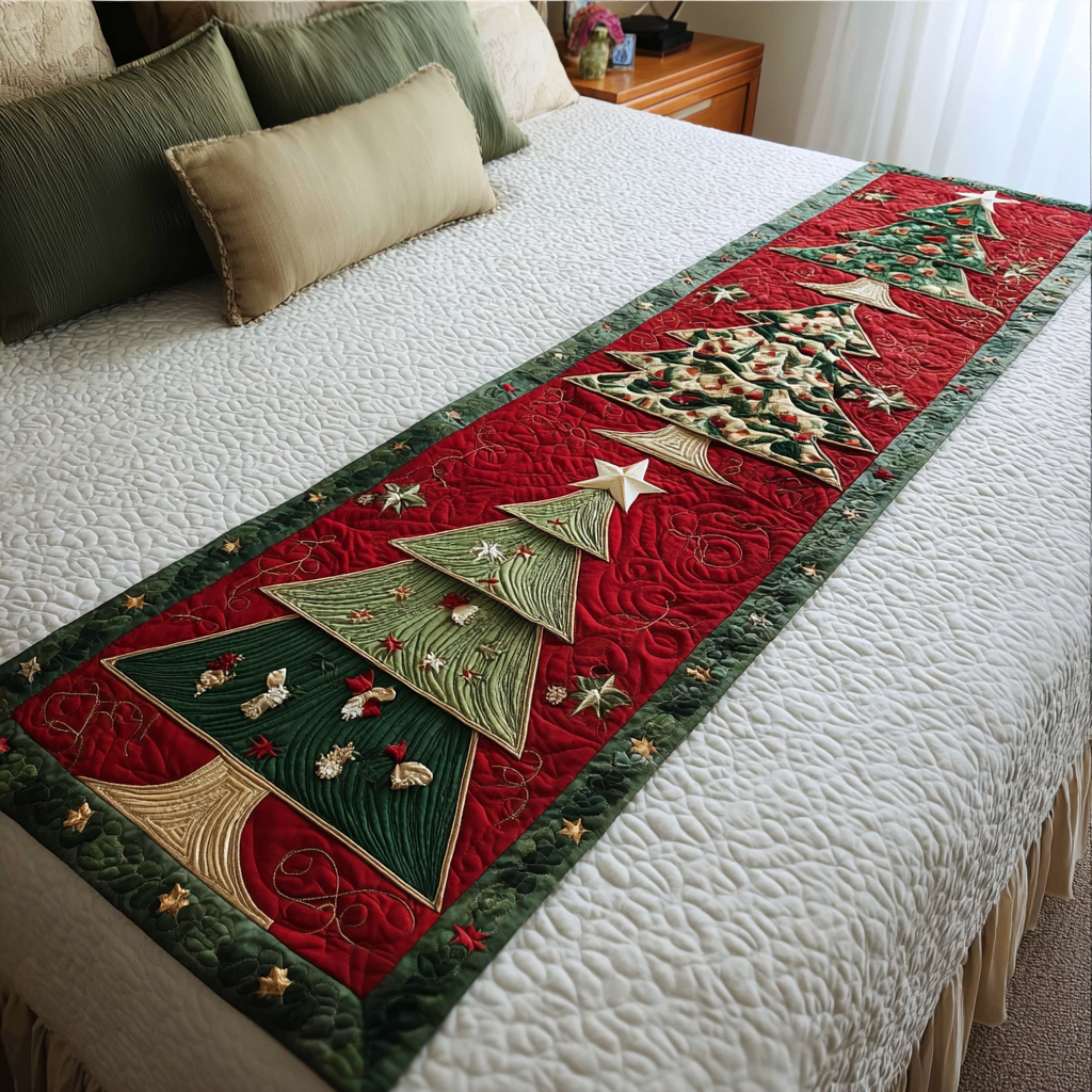 Holiday Path Quilted Bed Runner Holiday Bedroom Ideas Family Xmas Ideas