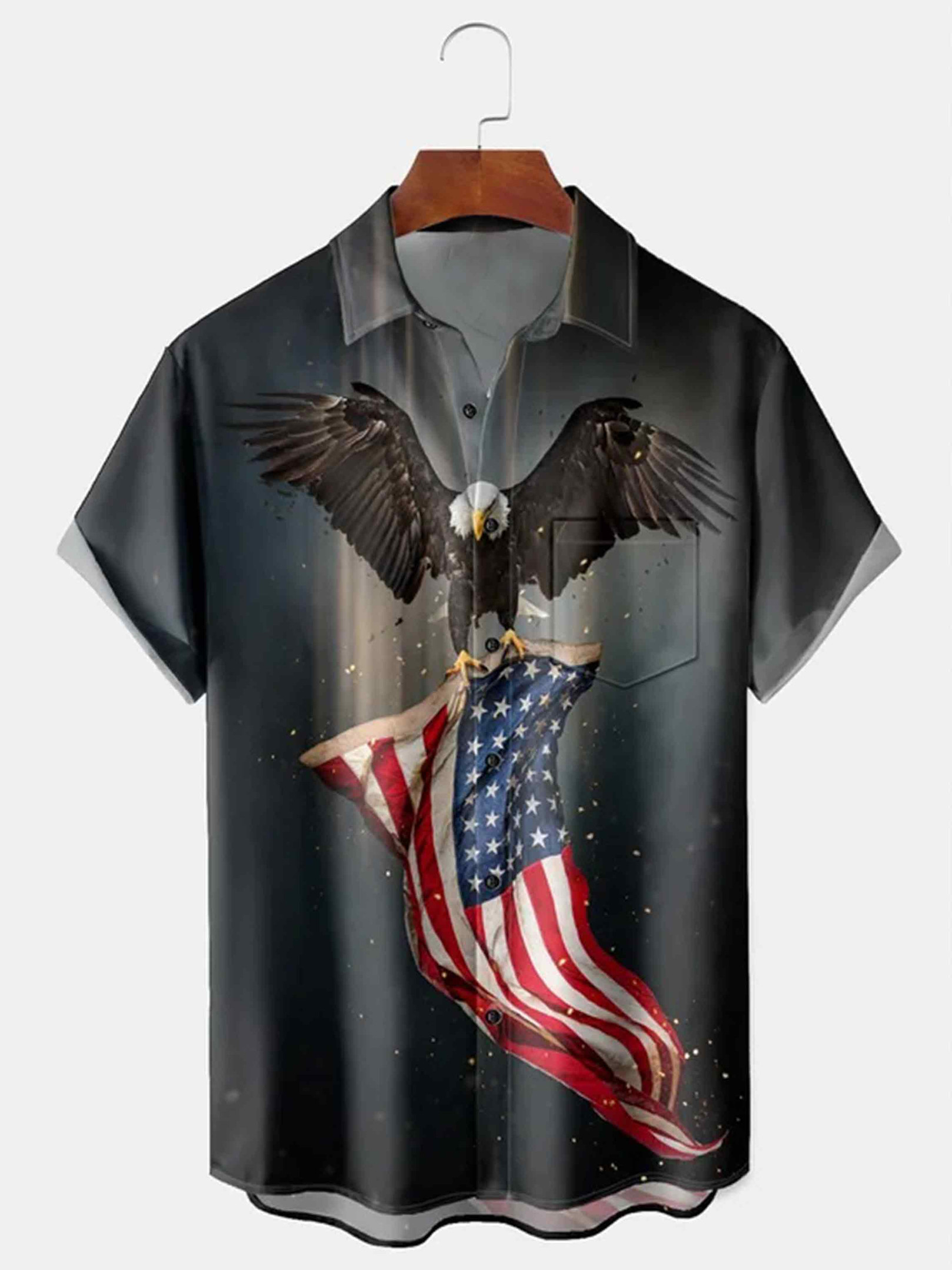 Holiday Patriotic 250th Anniversary Button Shirt 4Th Of July 1776 2026 Clothing Gift For Men