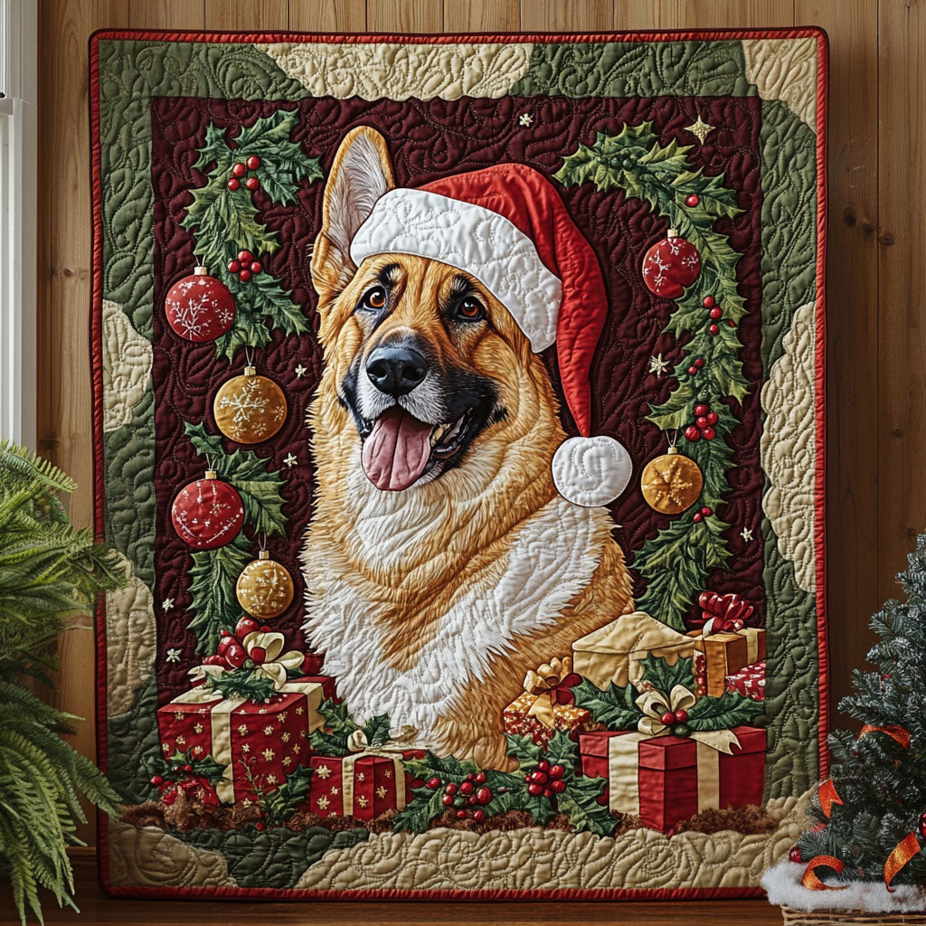 Holiday Patrol Quilt Elegant Quilt Blanket Gift for Housewarming