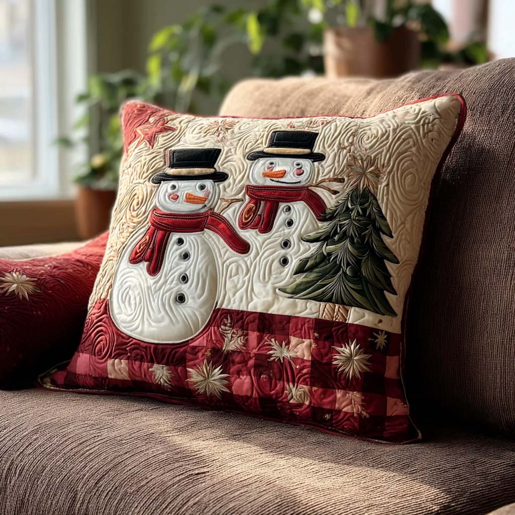 Holiday Plaid Charm Quilted Pillow Case Christmas Sofa Pillow Covers Xmas Gifts For Family