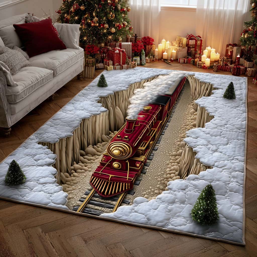 Holiday Rails Area Rug Christmas Kitchen Decor Christmas Gift For Son