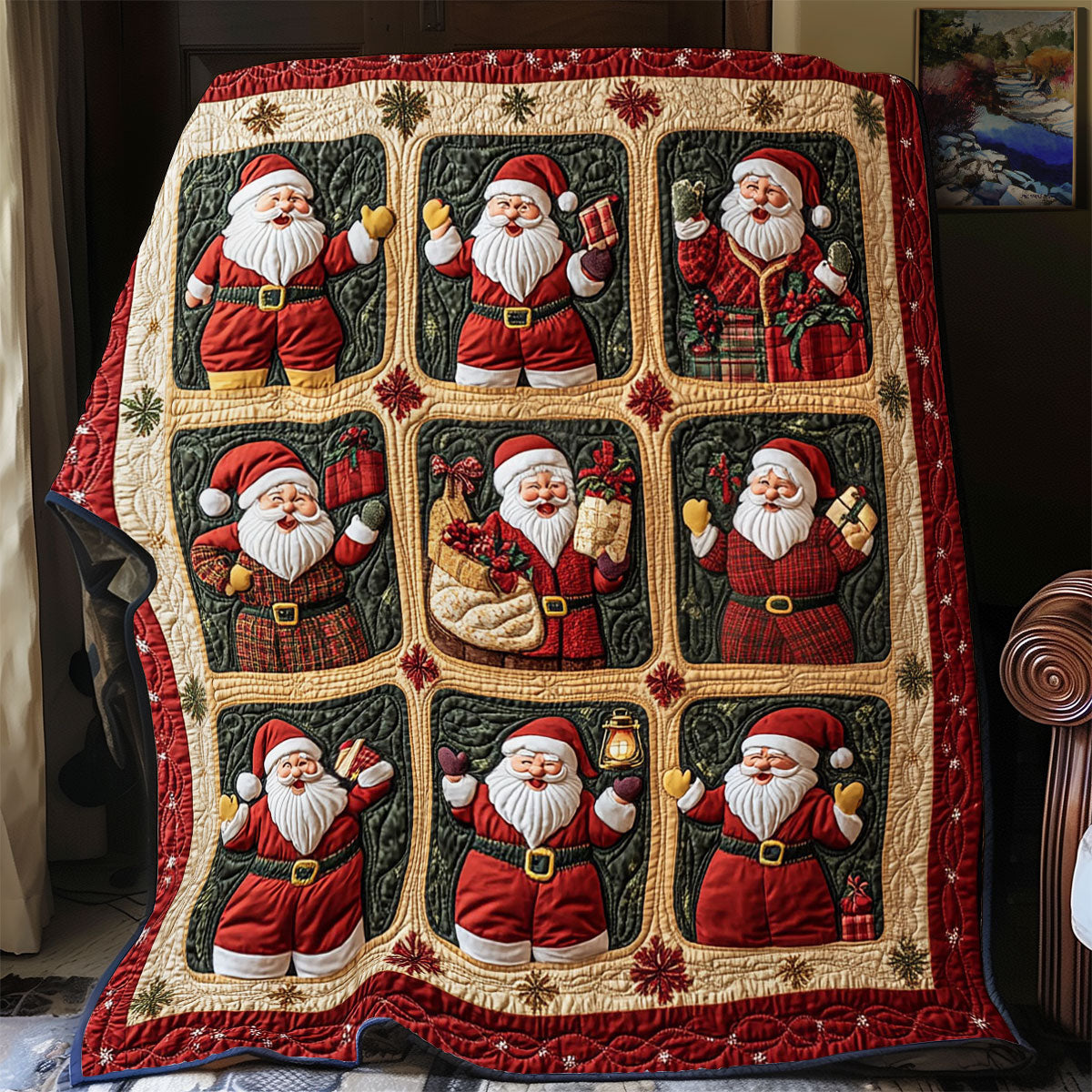 Holiday Spark Quilt Premium Quilt Blanket to Enhance Bedroom Comfort
