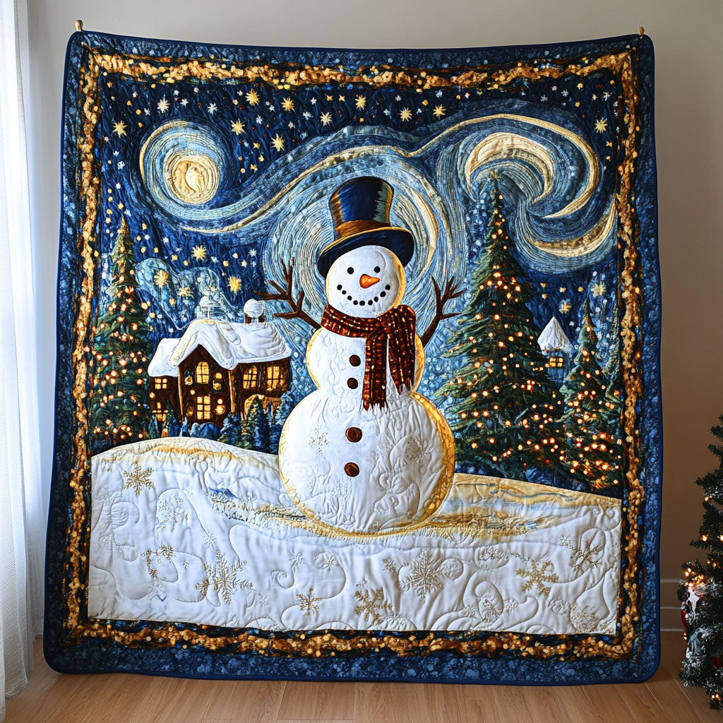 Holiday Star Snowman Quilt Blanket Throw Blankets For Couch Holiday Gifts For Employees
