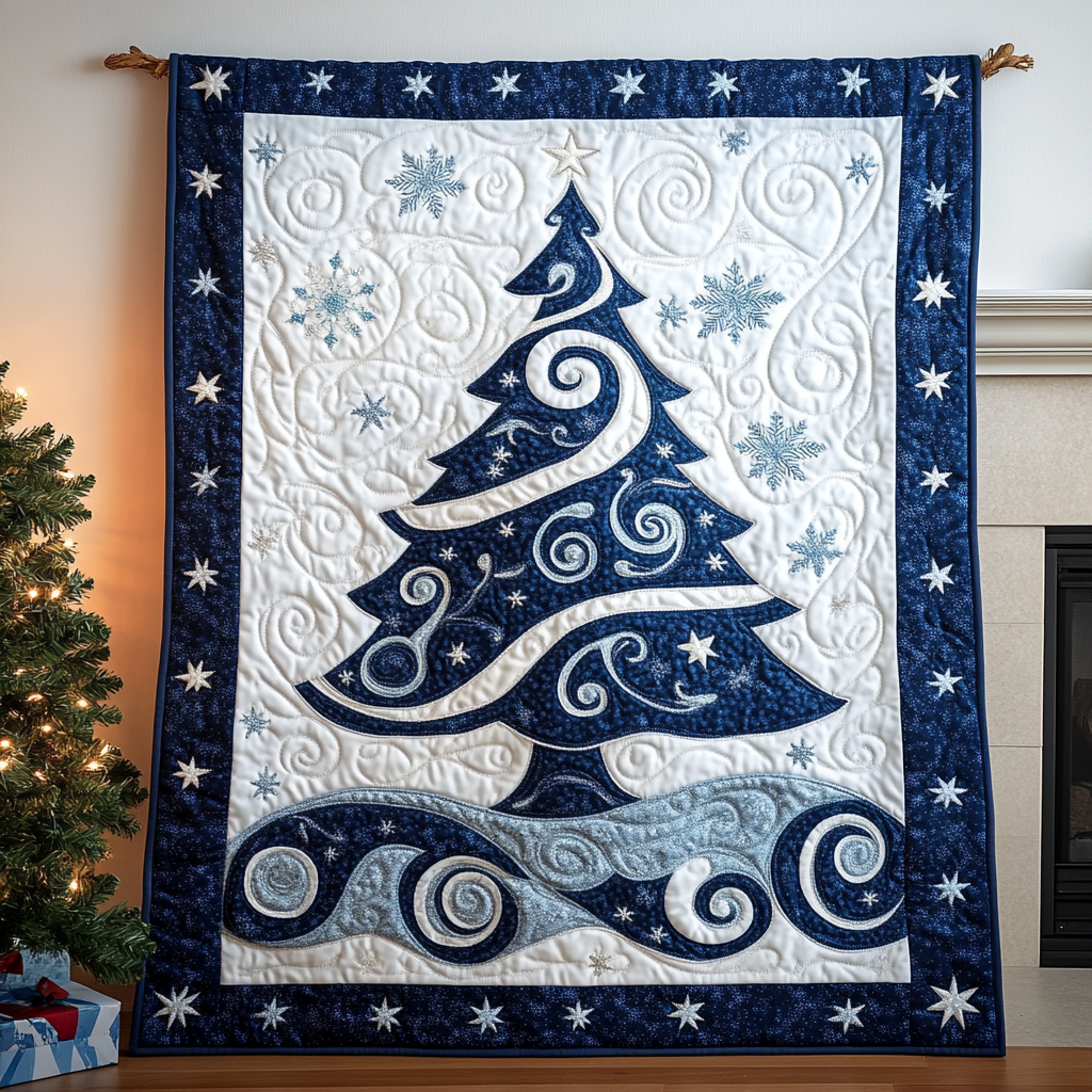 Holiday Starry Quilted Blanket Christmas Gifts For Husband