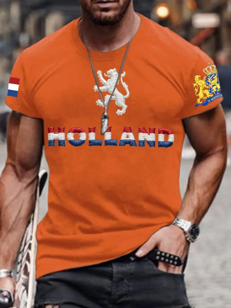 Holland Dutch Lion T-Shirt Oranje Boven Netherlands Pride Fan Gear Koningsdag Best Gift For Fans