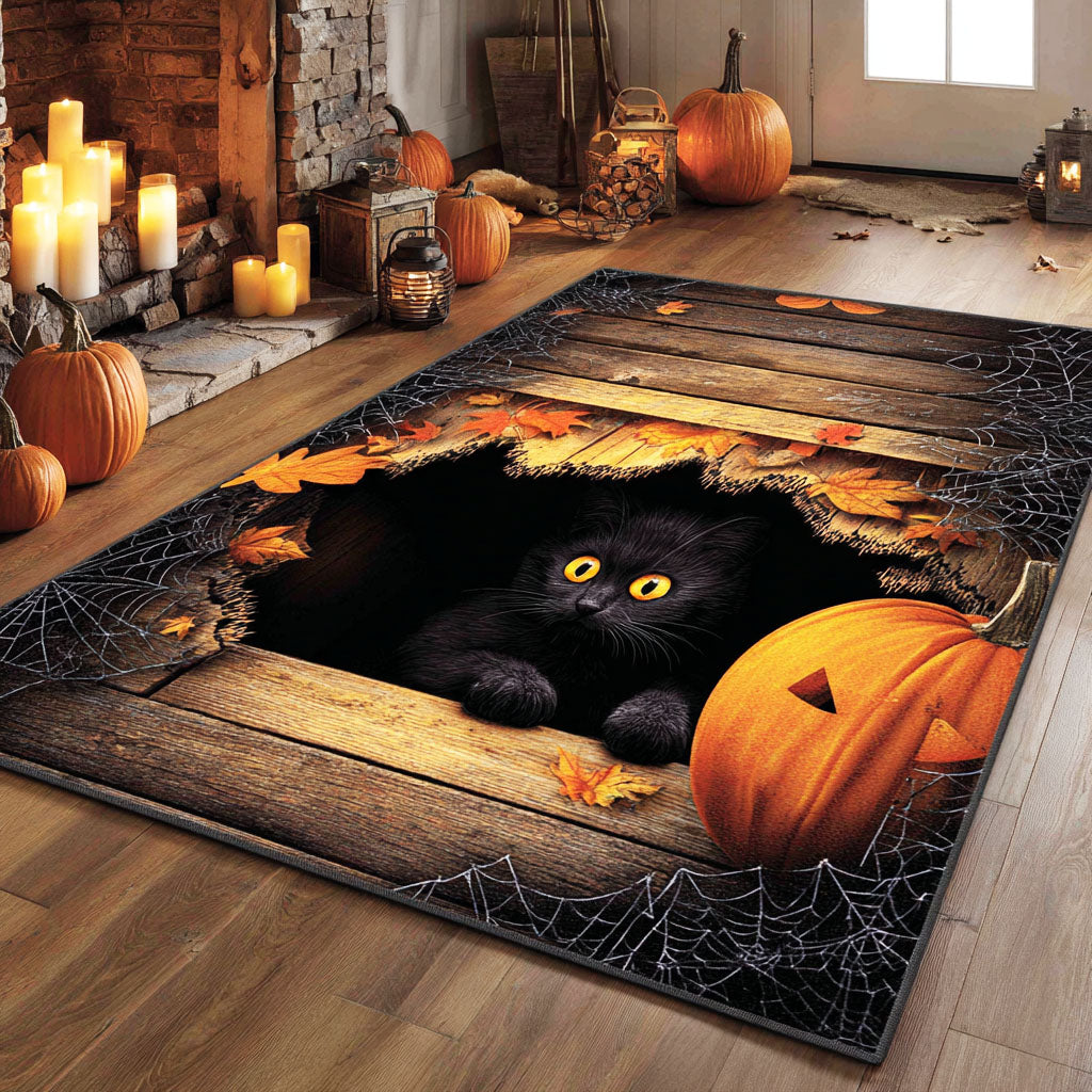 Hollow Cat Rise Area Rug Outdoor Decor Cat Owner Gifts For Christmas