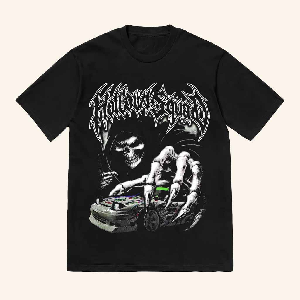 Hollowsquad La Merch 240 Grim Creeper Black T-Shirt Xmas Presents For Him