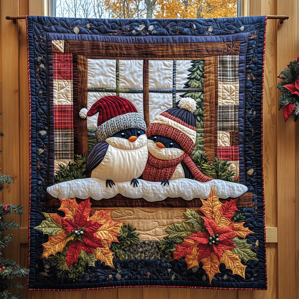 Holly Nest Quilt Cozy Quilt Blanket for Winter Relaxation