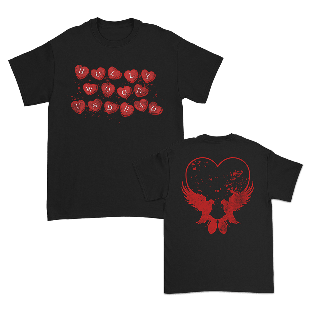 Hollywood Undead Merch Candy Hearts T-Shirt First Fathers Day Gift Idea for Him Hollywood Undead Merch Candy Hearts T-Shirt First Fathers Day Gift Idea for Him