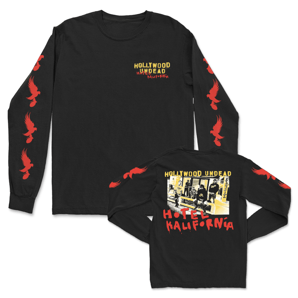 Hollywood Undead Merch Hotel Kalifornia Group Photo Long Sleeve Shirt Fathers Day Presents Hollywood Undead Merch Hotel Kalifornia Group Photo Long Sleeve Shirt Fathers Day Presents