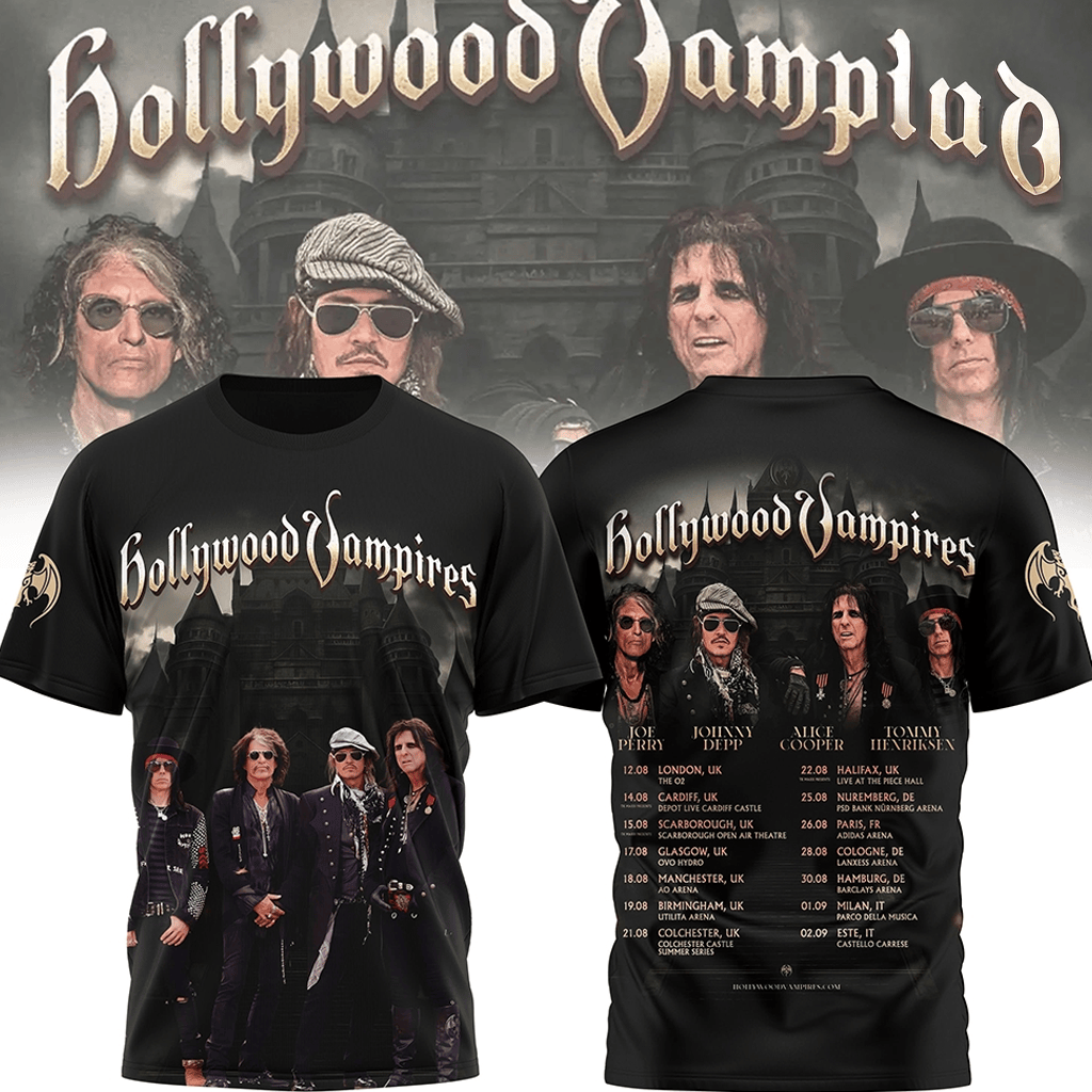 Hollywood Vampires 2026 World Tour Shirt 2026 Hollywood Vampires Merch Fans Gifts