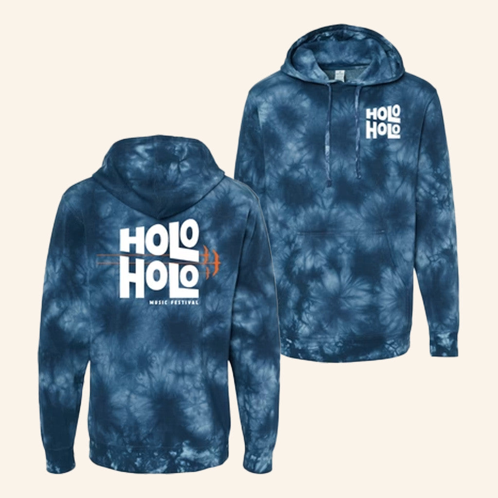 Holo Holo Festival Merch Holo Holo Event Tie Dye Hoodie Blue Gifts For Dudes Holo Holo Festival Merch Holo Holo Event Tie Dye Hoodie Blue Gifts For Dudes