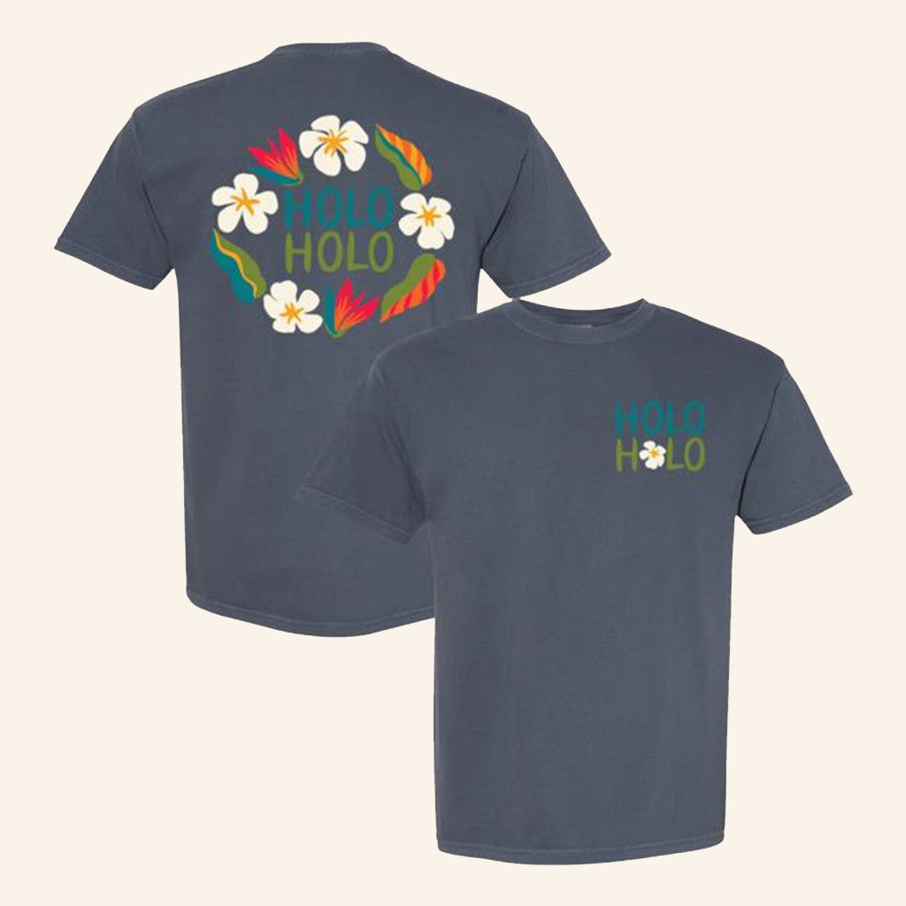 Holo Holo Festival Merch Holo Holo Plumeria T-Shirt Gifts For Dudes