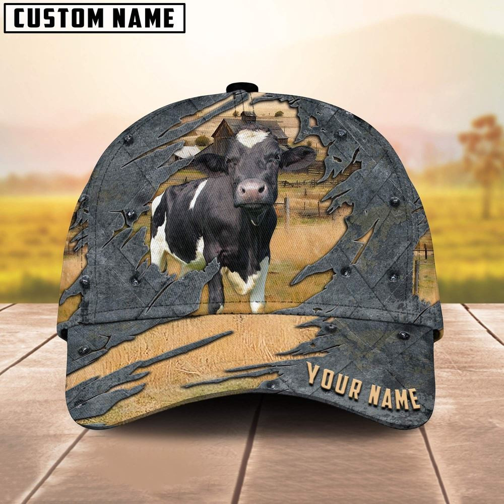 Holstein Customized Name Cap Farm Cap Farmer Baseball Cap Gift For Farmer