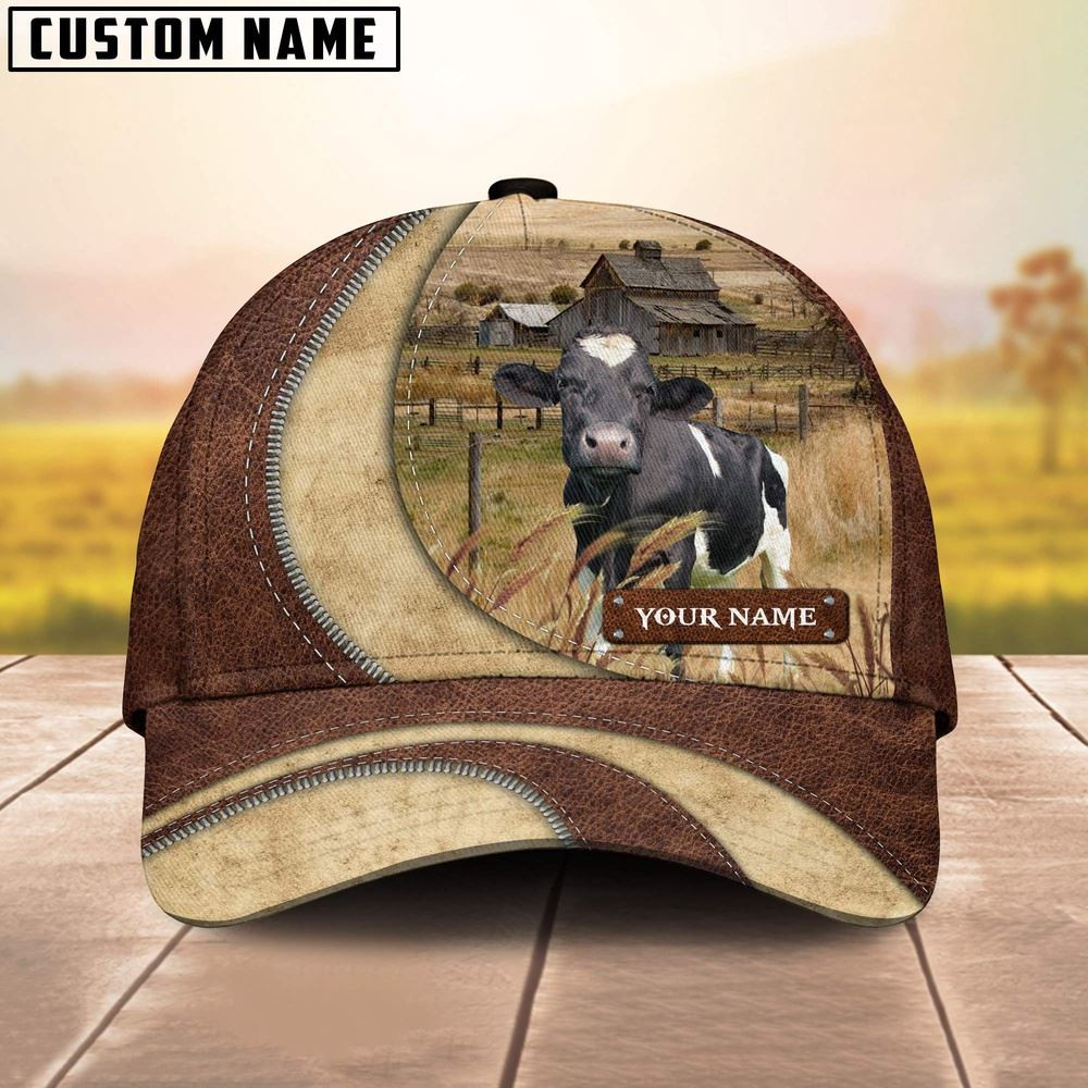 Holstein Customized Name Farm Barn Cap Farm Cap Farmer Baseball Cap Gift For Farmer