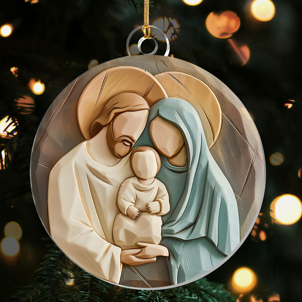 Holy Family Christmas Ornament Christian Keepsake Xmas Tree Decorations Gifts For Friends