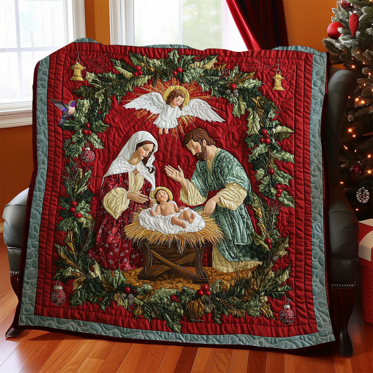 Holy Family Quilt Blanket King Size Blanket Christmas Presents For My Wife