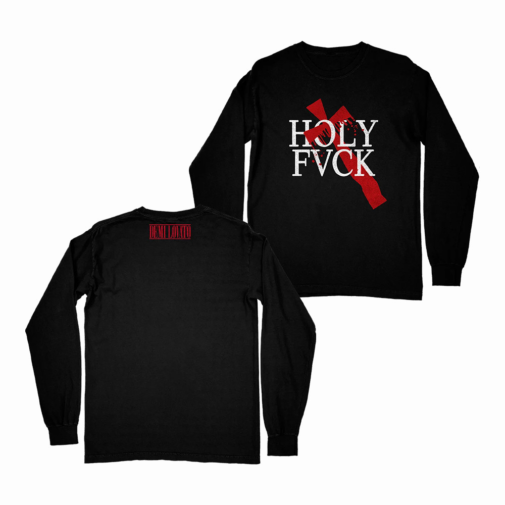 Holy Fvck Bleeding Blood Demi Lovato Long Sleeve Shirt Demi Lovato Apparel Gift For Fans
