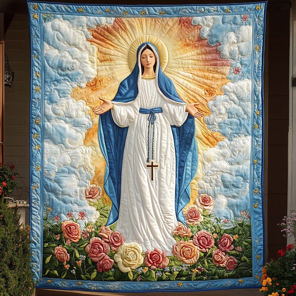 Holy Light Quilted Blanket Christmas Gift Ideas For Dad