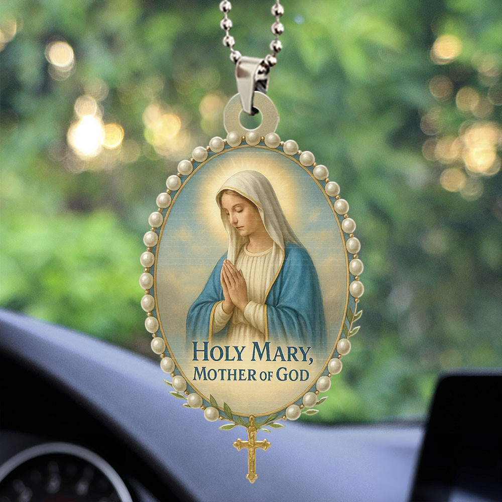 Holy Mary Mother Of God Car Ornament Car Hanging Decor Christian Present Ideas