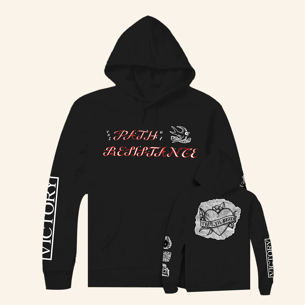 Holy Mountain Printing Merch Path Of Resistance True Til Death Hoodie Gifts For Dudes