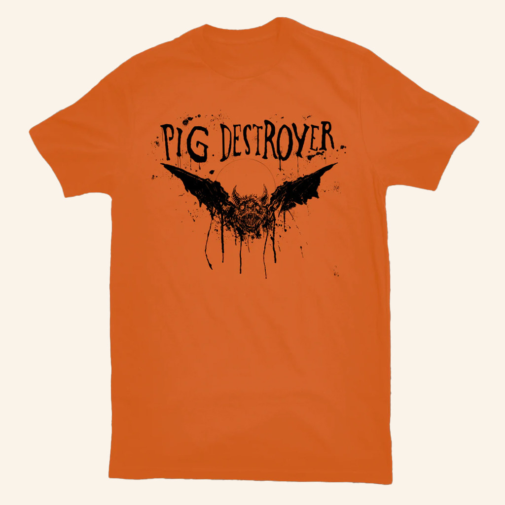 Holy Mountain Printing Merch Pig Destroyer Halloween Bat Shirt Gifts For Friends