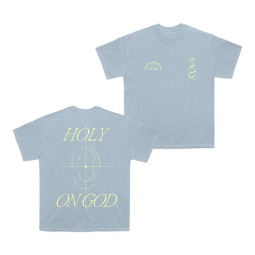 Holy On God Lyrics Justin Bieber T-Shirt Bieberchella 2026 Clothes Best Gift For Pop Music Lovers