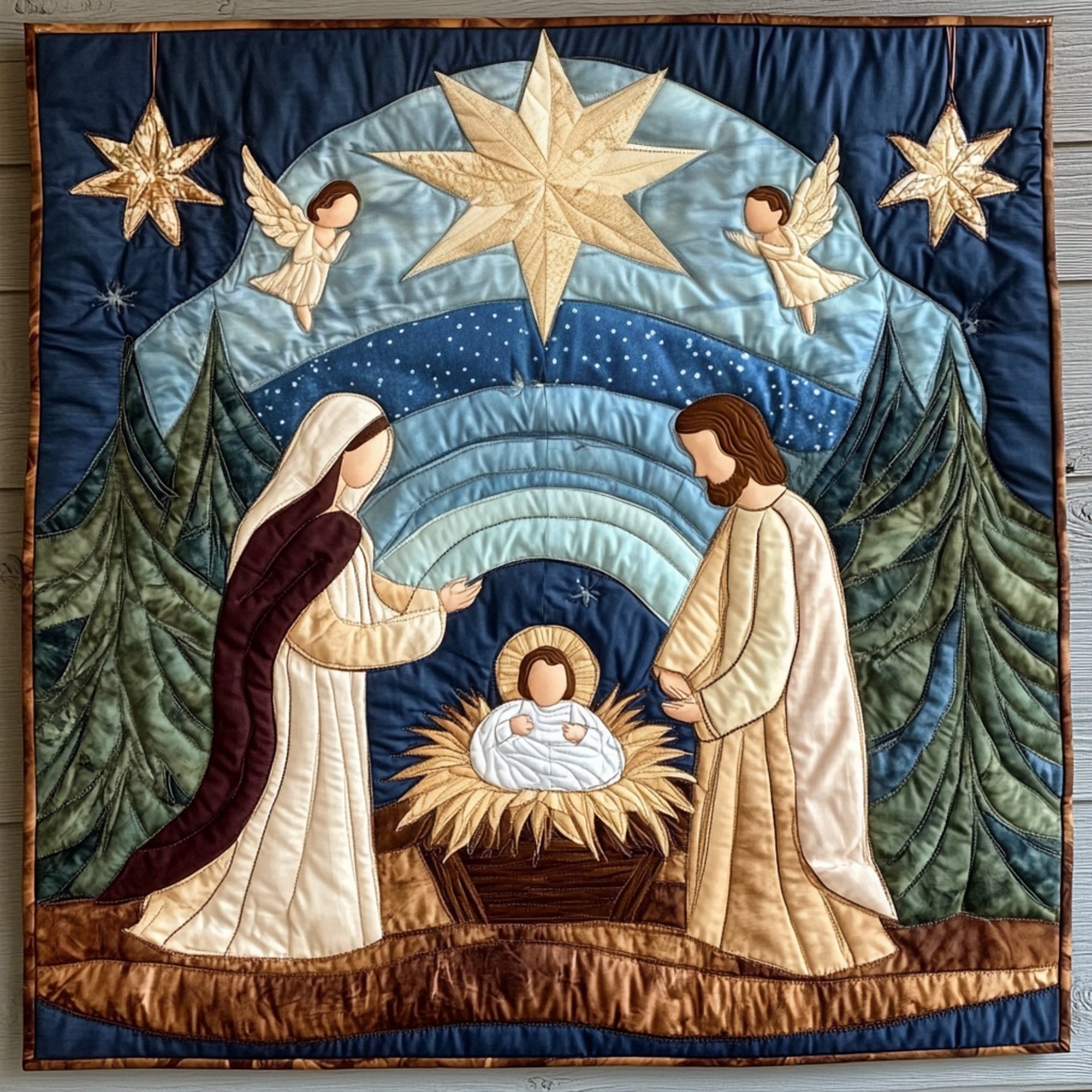 Holy Star Quilted Blanket Unique Religious Gifts