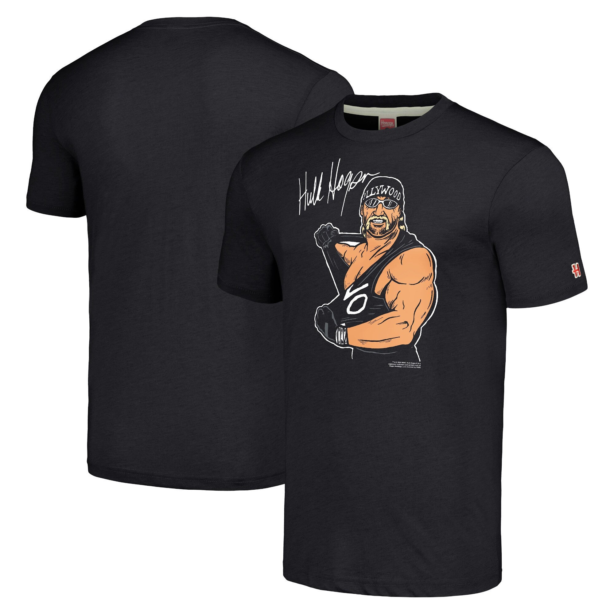 Homage Black Hulk Hogan Signature Tshirt Hulk Hogan Merch Homage Black Hulk Hogan Signature Tshirt Hulk Hogan Merch