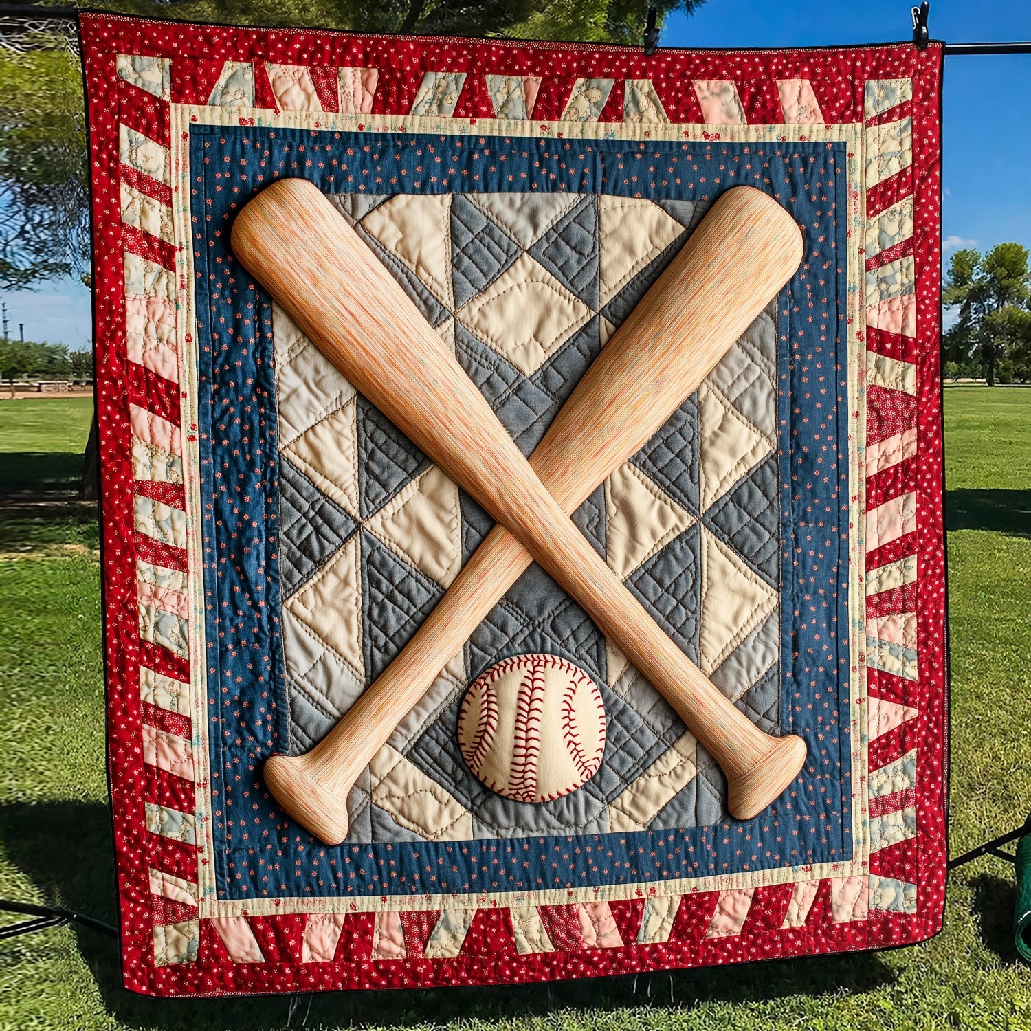 Home Plate Comfort Quilted Blanket Gifts For Baseball Players