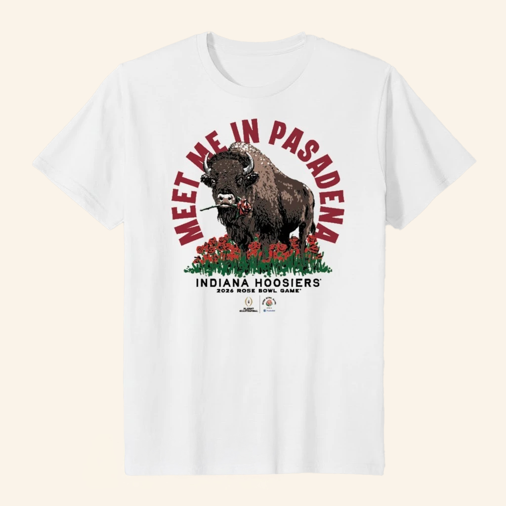 Homefield Apparel Merch Indiana Football Meet Me In Pasadena 2026 Rose Bowl Game Shirt Fan Gift